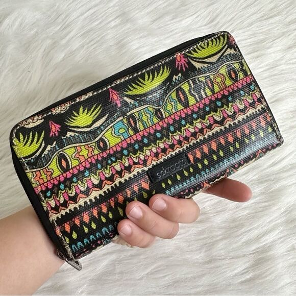 Sakroots Artist Circle Zip Around Large Wallet - Picture 1 of 6